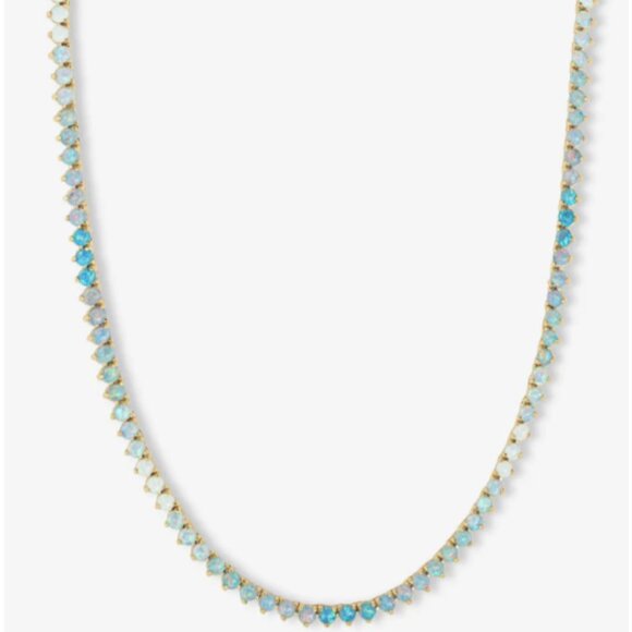 Melinda Maria Not Your Basic Ombré Opal Tennis Necklace - Picture 1 of 5